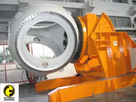 positioner with hub for wind mill