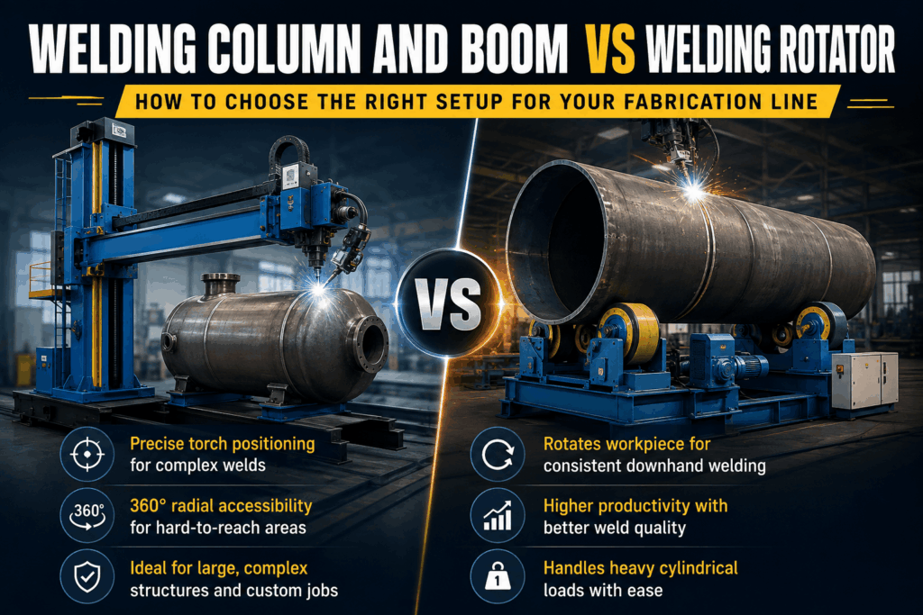 Welding Column and Boom vs Welding Rotator