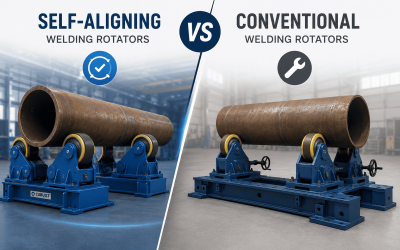 Self-aligning vs conventional welding rotators